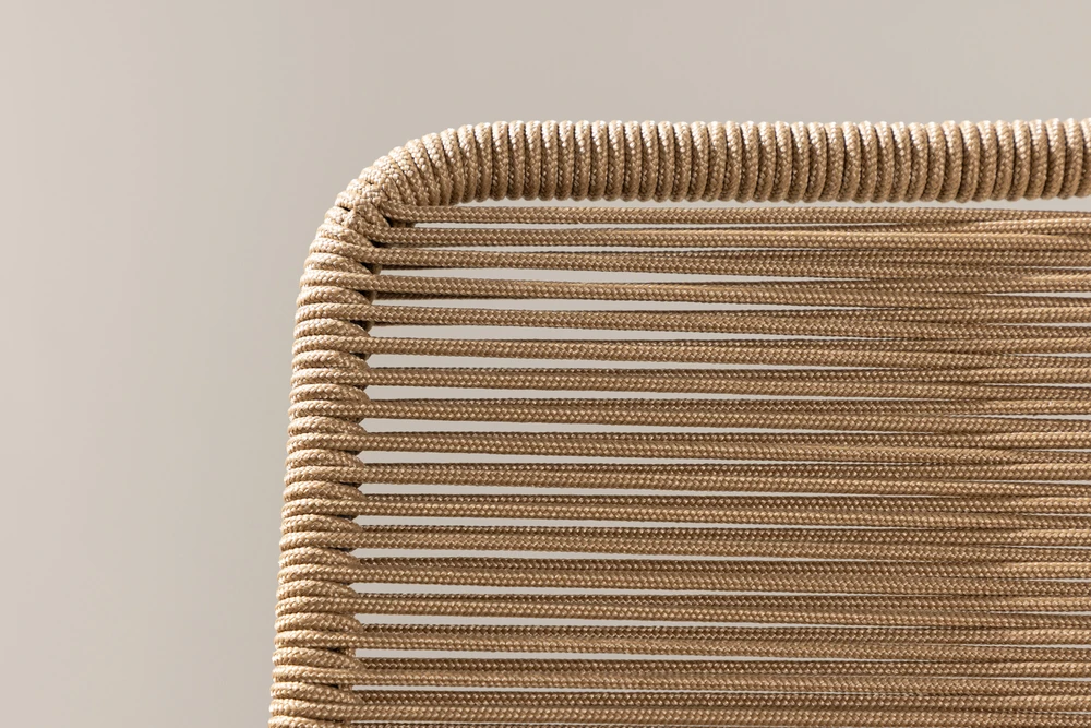 Venture Design Fotelis Lindos 44x40 cm Ruda poliesterio virvė