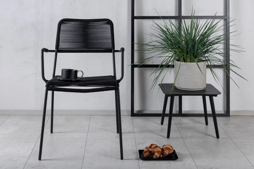 Venture Design Fotelis, Lindos, 66x55x85 cm, Juodas