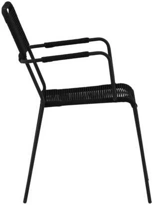 Venture Design Fotelis, Lindos, 66x55x85 cm, Juodas