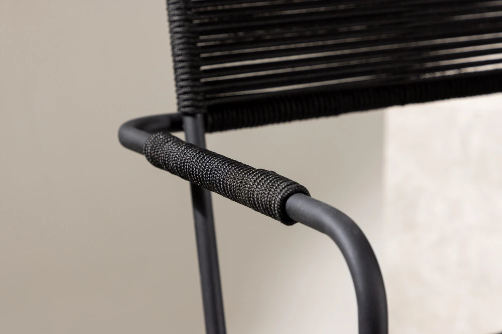Venture Design Fotelis, Lindos, 66x55x85 cm, Juodas