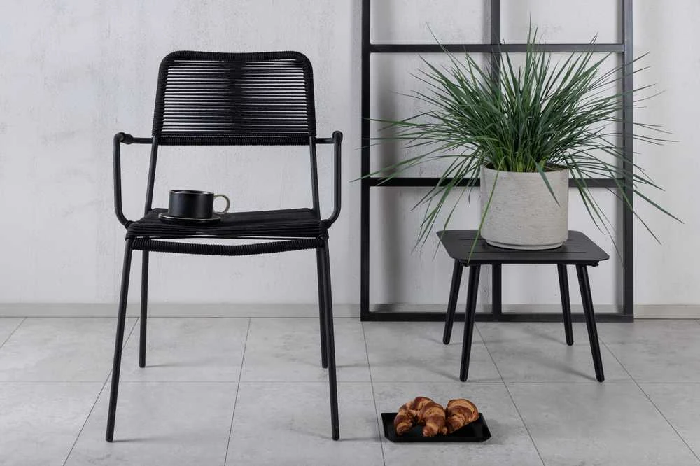 Venture Design Fotelis, Lindos, 66x55x85 cm, Juodas