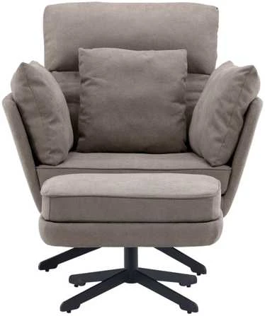 Venture Design Fotelis, Madrid vieno sėdynės sofa, 85x92.5x96 cm, pilka
