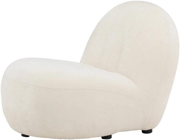 Venture Design Fotelis Omaha 87x61x65 cm baltos spalvos audinys