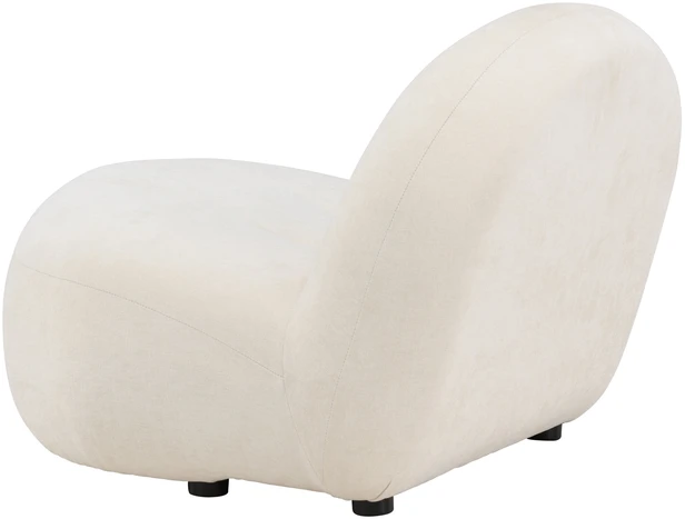 Venture Design Fotelis Omaha 87x61x65 cm baltos spalvos audinys