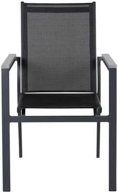 Venture Design Fotelis, Parma 2 vnt., 59x57x90 cm, Juoda/Pilka