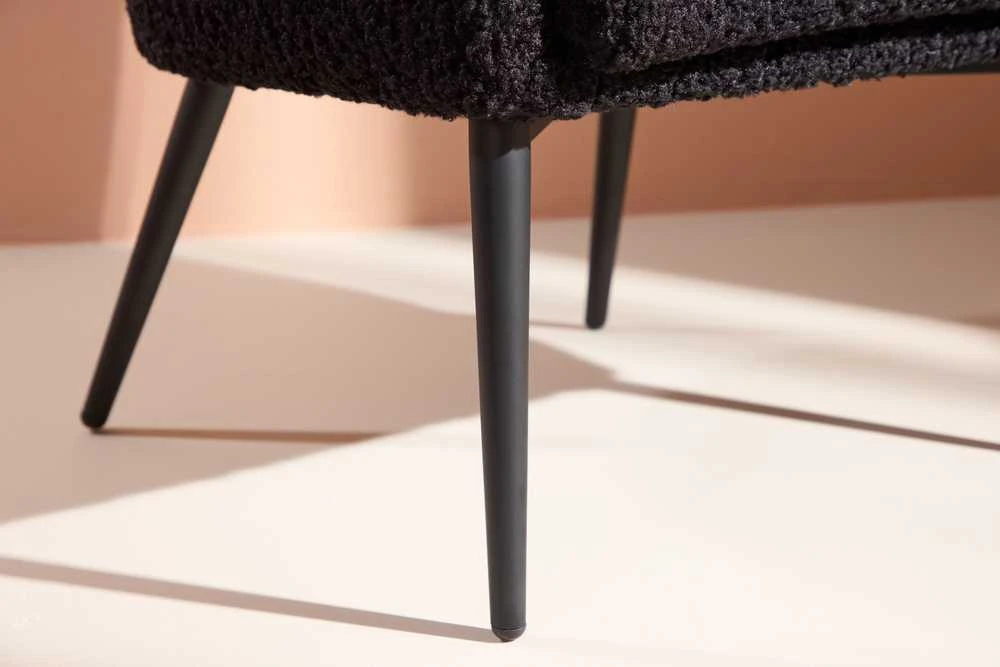 Venture Design Fotelis, Pusiau pūkinamas, 64x66x70.5 cm, Juodas