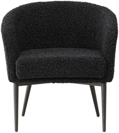 Venture Design Fotelis, Pusiau pūkinamas, 64x66x70.5 cm, Juodas