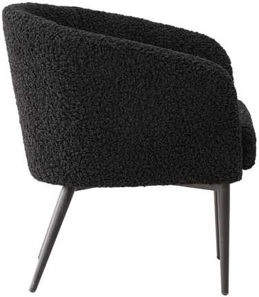Venture Design Fotelis, Pusiau pūkinamas, 64x66x70.5 cm, Juodas