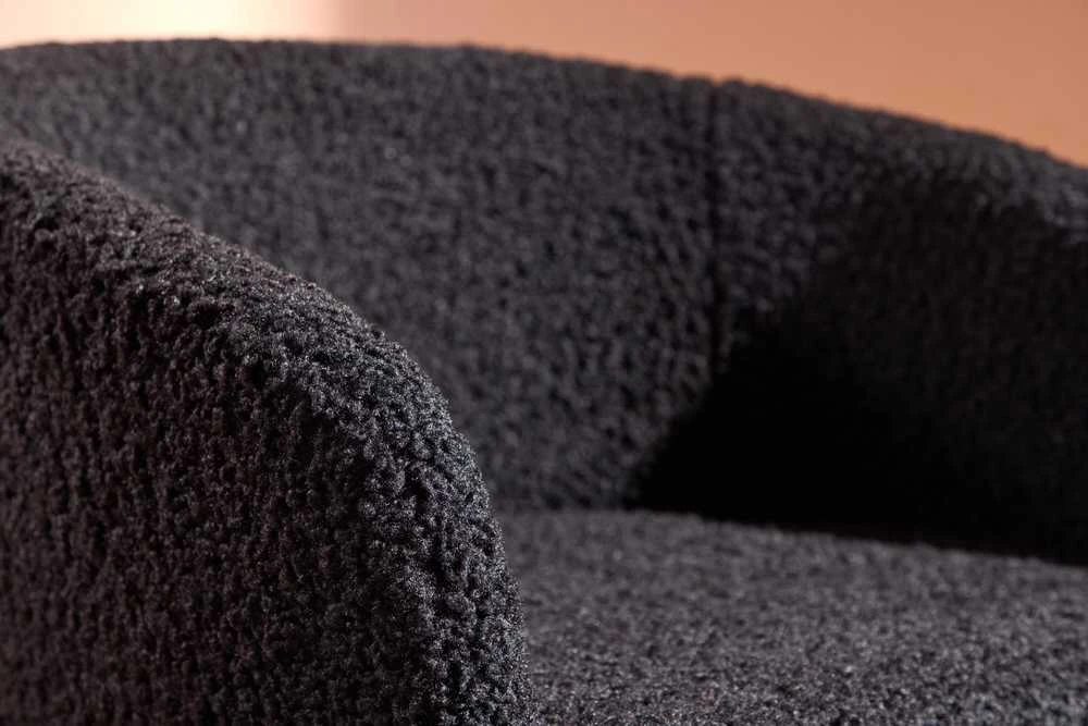 Venture Design Fotelis, Pusiau pūkinamas, 64x66x70.5 cm, Juodas