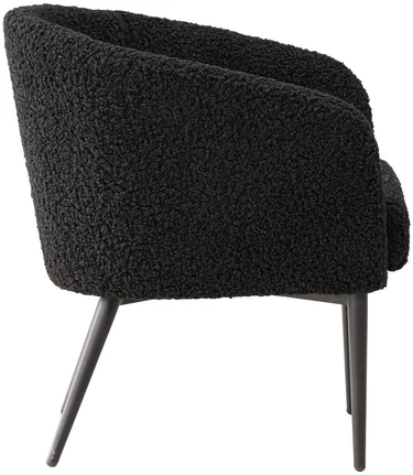 Venture Design Fotelis, Pusiau pūkinamas, 64x66x70.5 cm, Juodas