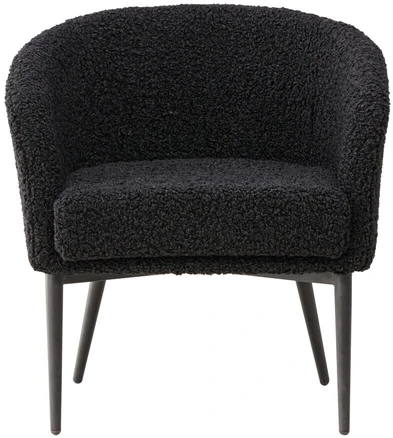 Venture Design Fotelis, Pusiau pūkinamas, 64x66x70.5 cm, Juodas