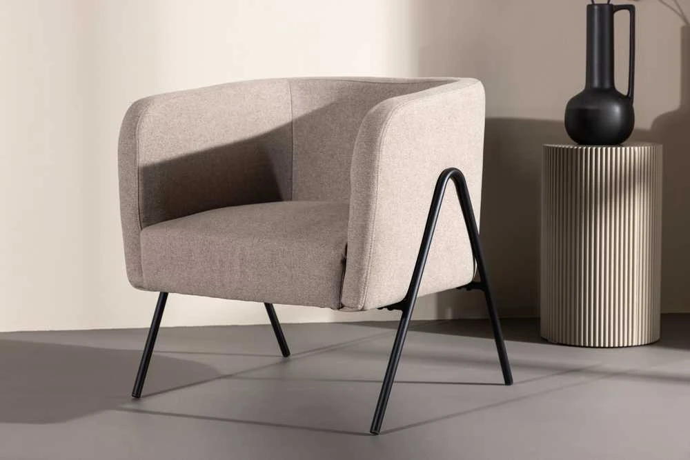 Venture Design Fotelis, Rika, 66x65x70 cm, Bežinis