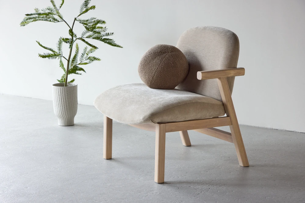 Venture Design Fotelis Rile 74x77x67 cm Smėlio spalvos