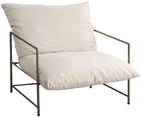 Venture Design Fotelis Sedalia 67x73 cm smėlio spalvos, metalinis rėmas