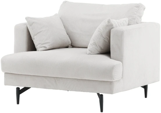 Venture Design Fotelis, Sofia vieno sėdynės sofa, 92x82x104 cm, Bėžinės spalva