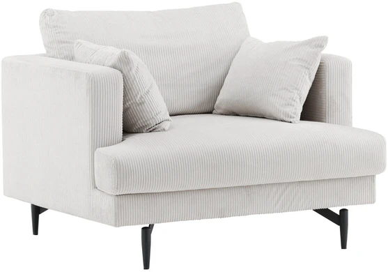 Venture Design Fotelis, Sofia vieno sėdynės sofa, 92x82x104 cm, Bėžinės spalva