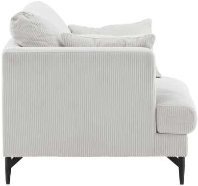 Venture Design Fotelis, Sofia vieno sėdynės sofa, 92x82x104 cm, kreminė spalva