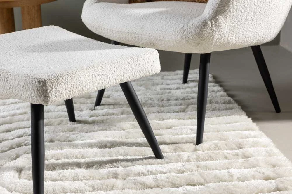 Venture Design Fotelis su Pogrupiu, Como Serija, 78x95x72 cm, Balta