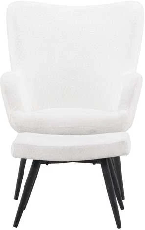 Venture Design Fotelis su Pogrupiu, Como Serija, 78x95x72 cm, Balta