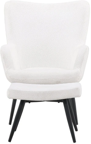 Venture Design Fotelis su Pogrupiu, Como Serija, 78x95x72 cm, Balta