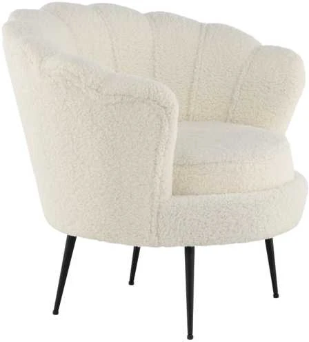 Venture Design Fotelis, viengulė sofa Calais, 77x76x83 cm, Balta
