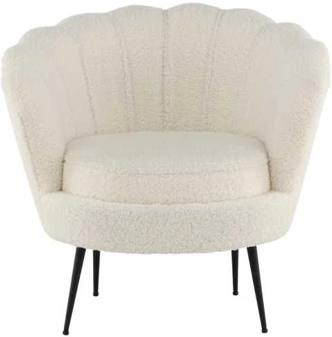 Venture Design Fotelis, viengulė sofa Calais, 77x76x83 cm, Balta