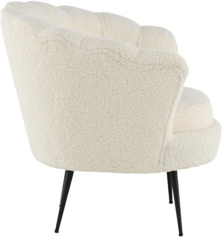 Venture Design Fotelis, viengulė sofa Calais, 77x76x83 cm, Balta