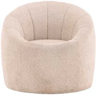 Venture Design Fotelis, Warren vieno sėdynės sofa, 80x72x77 cm, kreminė spalva