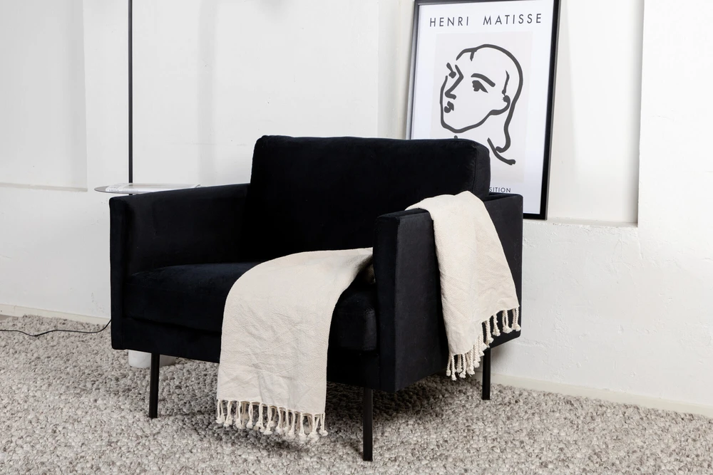 Venture Design Fotelis, Zoom, 84x80x95 cm, Juodas