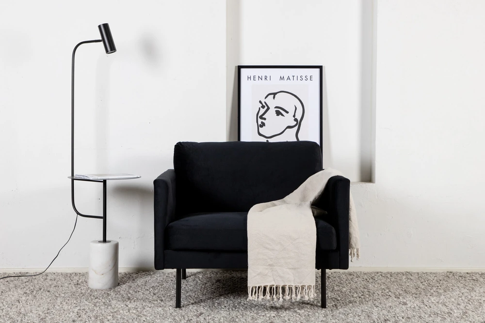 Venture Design Fotelis, Zoom, 84x80x95 cm, Juodas