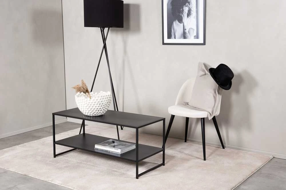 Venture Design Galiausias stalas, Plienas, 43x102 cm, Juodas