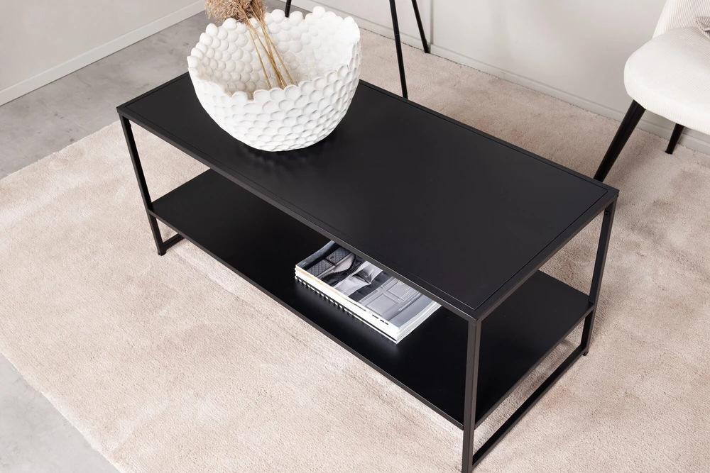 Venture Design Galiausias stalas, Plienas, 43x102 cm, Juodas
