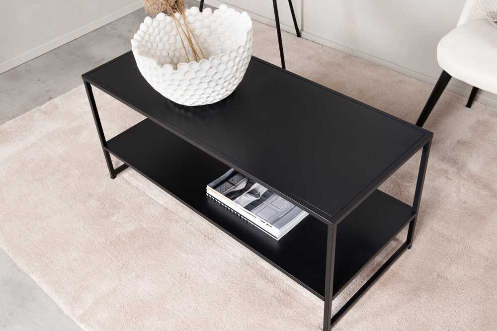 Venture Design Galiausias stalas, Plienas, 43x102 cm, Juodas