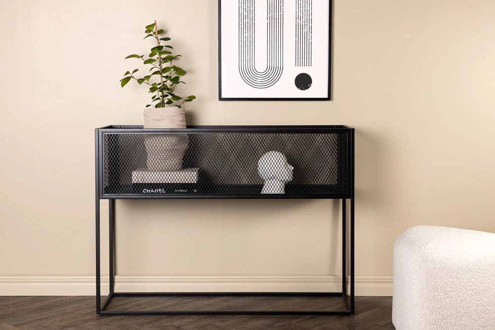 Venture Design Gėlių lentyna Netz juodas plienas