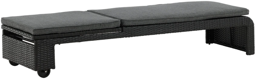 Venture Design Gultas, Londono saulės lova, 196x60 cm, Juoda