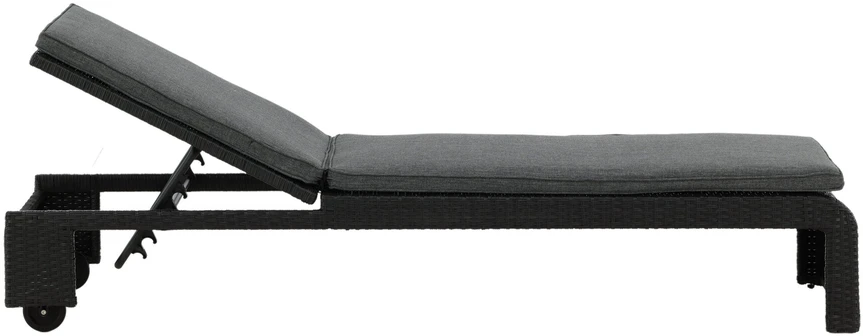 Venture Design Gultas, Londono saulės lova, 196x60 cm, Juoda