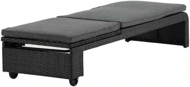 Venture Design Gultas, Londono saulės lova, 196x60 cm, Juoda