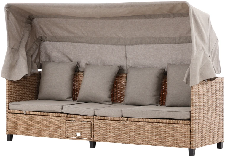 Venture Design Gultas Nopy 195x56x30 cm Smėlio spalvos Pintas