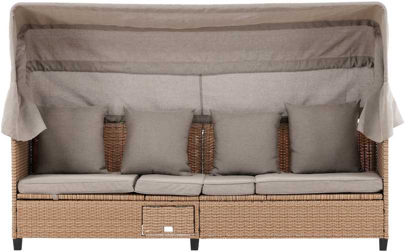 Venture Design Gultas Nopy 195x56x30 cm Smėlio spalvos Pintas