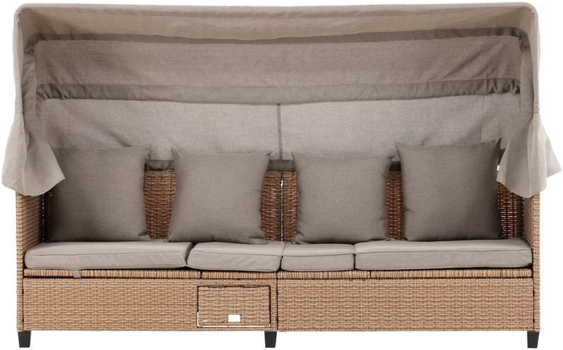 Venture Design Gultas Nopy 195x56x30 cm Smėlio spalvos Pintas
