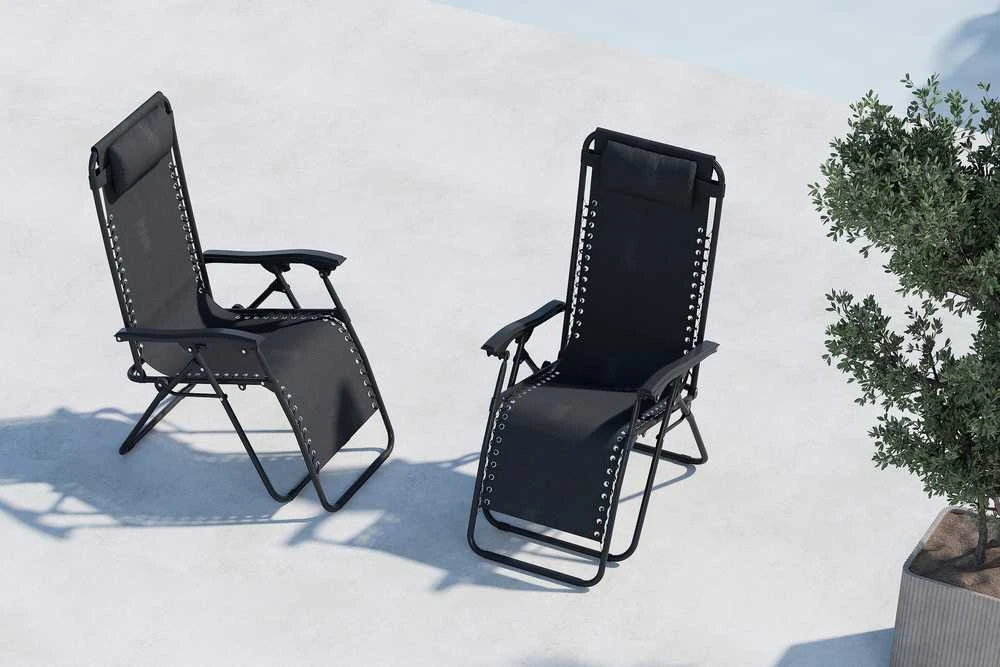 Venture Design Gultas saulės vonioms Vulcano 44x50 cm Juodas plienas