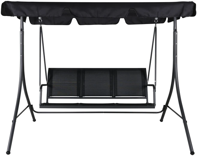 Venture Design Hamacas, Musse 3-asmenis Monteral, 130x163x204 cm, Juoda