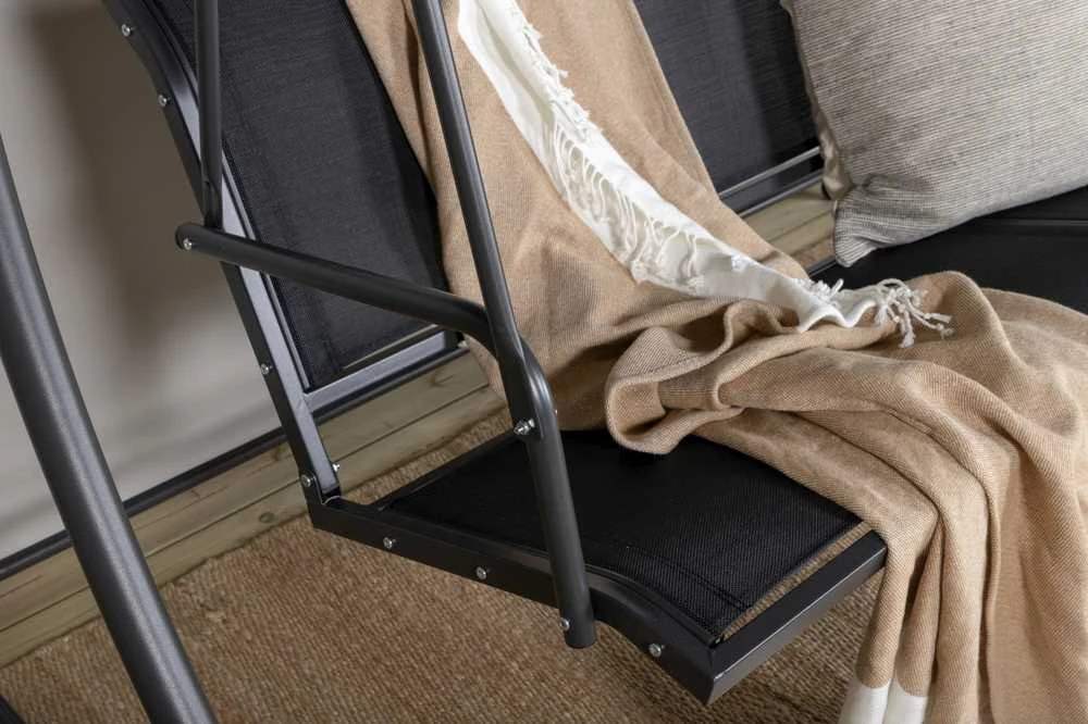 Venture Design Hamacas, Musse 3-asmenis Monteral, 130x163x204 cm, Juoda