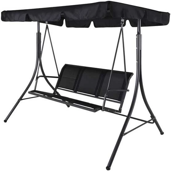 Venture Design Hamacas, Musse 3-asmenis Monteral, 130x163x204 cm, Juoda