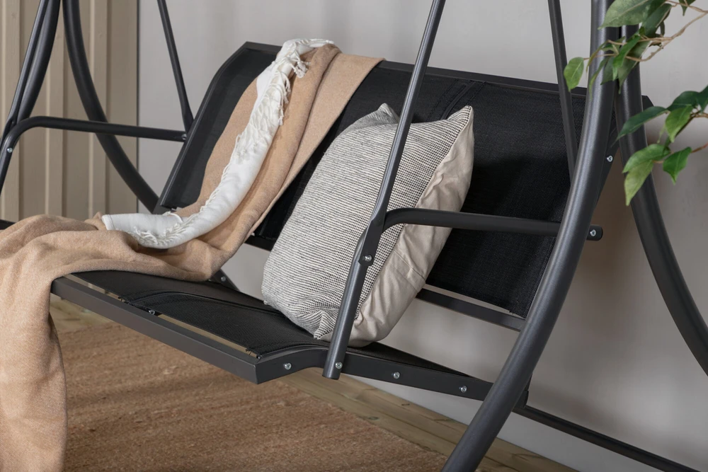 Venture Design Hamacas, Musse 3-asmenis Monteral, 130x163x204 cm, Juoda