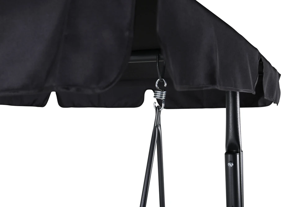 Venture Design Hamacas, Musse 3-asmenis Monteral, 130x163x204 cm, Juoda