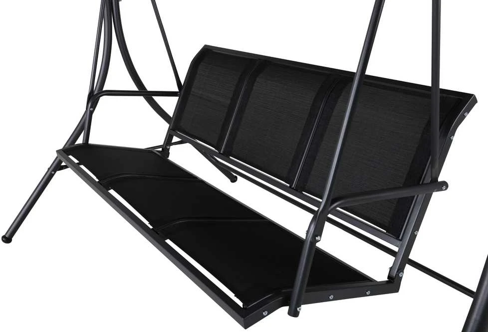 Venture Design Hamacas, Musse 3-asmenis Monteral, 130x163x204 cm, Juoda