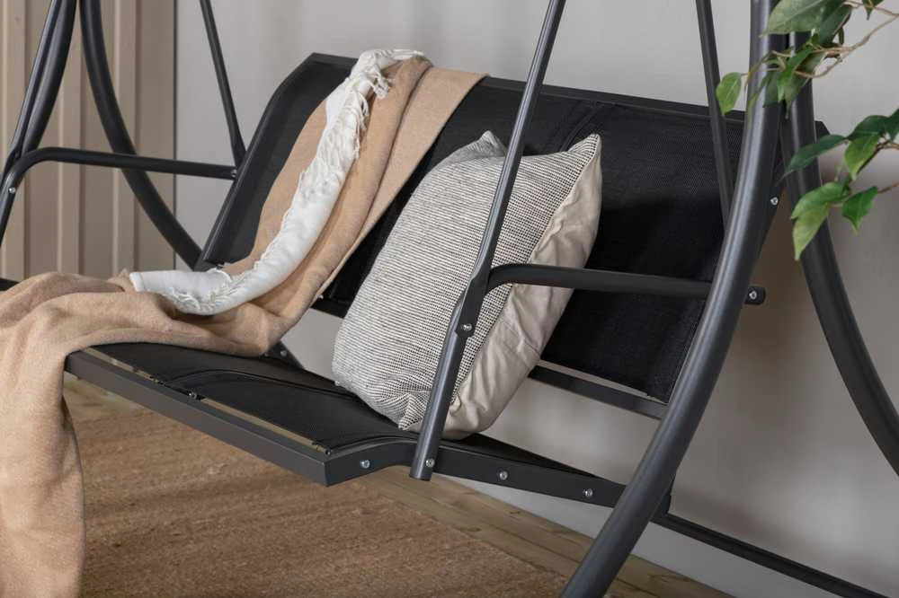 Venture Design Hamacas, Musse 3-asmenis Monteral, 130x163x204 cm, Juoda