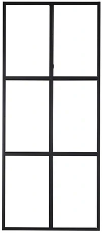 Venture Design Industrinis sieninis, 210x90 cm, Juodas