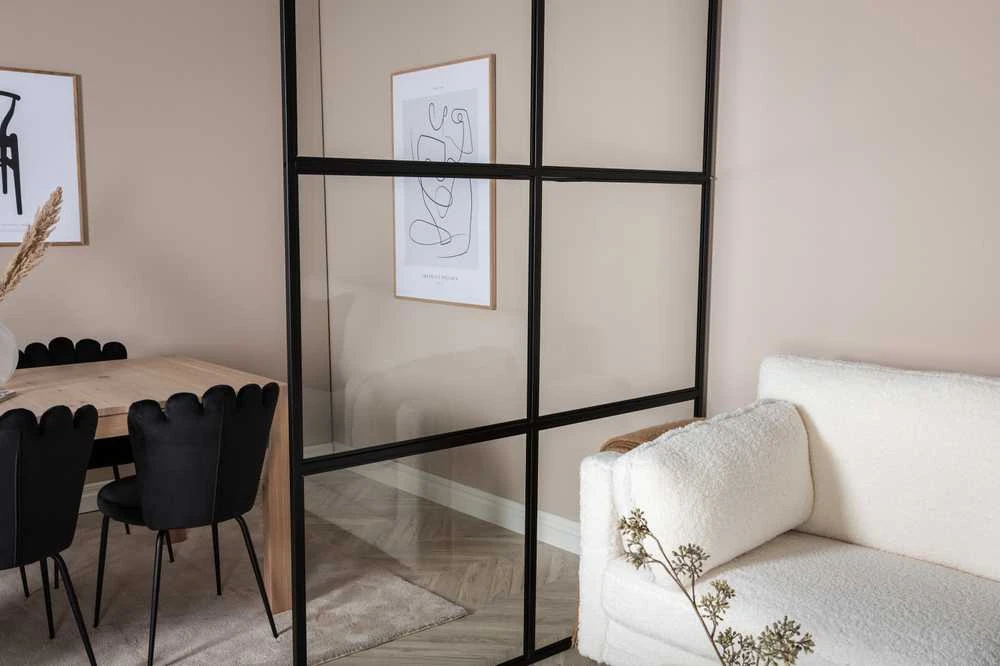 Venture Design Industrinis sieninis dekoras, Leif, 150x210 cm, Juodas